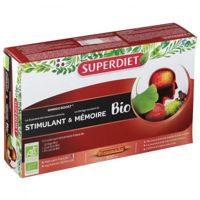 Superdiet Ginkgo Boost Rhodiole Guarana 20 ampoules