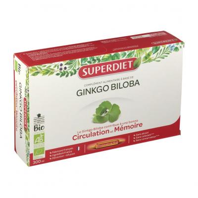 SUPERDIET Circulation et performances intellectuelles 20 ampoules