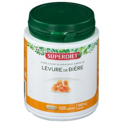 Superdiet Levure de Bi&egrave;re 125 g&eacute;lules