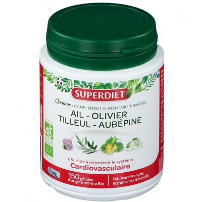 Quatuor Ail Olivier Tilleul Aub&eacute;pine Bio 150 Super Diet
