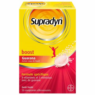 Supradyn Boost Vitamines et Min&eacute;raux 20 comprim&eacute;s effervescents