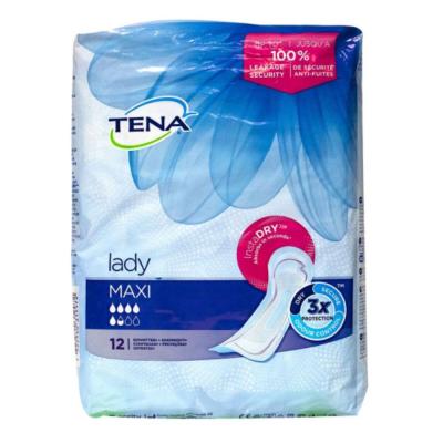 Tena&nbsp;-&nbsp;Lady Maxi Lot de 3&nbsp;lots de 12&nbsp;serviettes