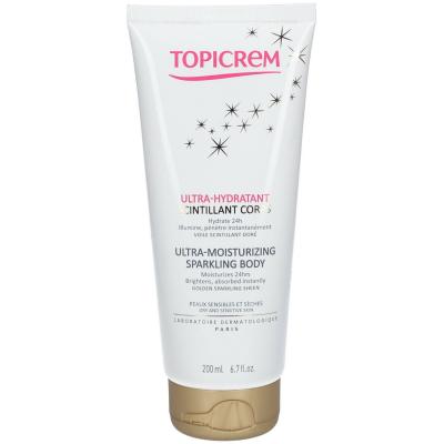 Topicrem Peaux Sensibles UltraHydratant Scintillant Corps 200ml