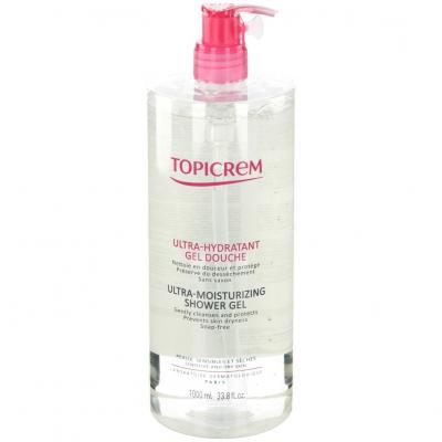 Topicrem ULTRA-HYDRATANT - Gel Douche - Peaux Sensibles et S&egrave;ches, 1L