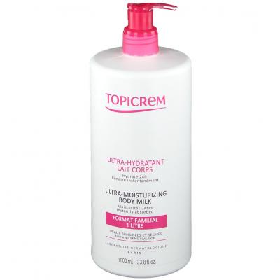 Topicrem Ultra-Hydratant Lait Corps 1000 ml - Flacon-Pompe 1000 ml