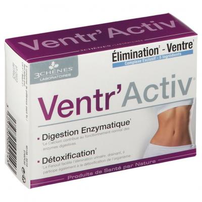 Les 3 Ch&ecirc;nes Ventr'Activ&reg; - Bo&icirc;te 60 comprim&eacute;s