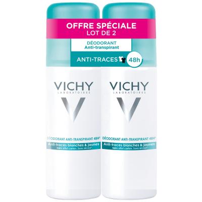 Vichy D&eacute;odorant Anti-transpirant Anti-traces 48h, 2x125ml