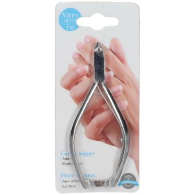 Vitry Pince &agrave; Peaux Inox Mat avec Fermoir 12cm