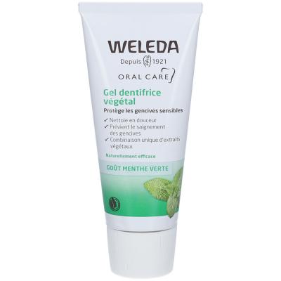Gel Dentifrice Vegetal 75ml Go&ucirc;t menthe verte Weleda