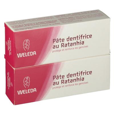 Weleda ORAL CARE - P&acirc;te Dentifrice au Ratanhia, 2x75ml