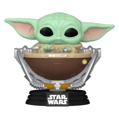 Figurine Funko Pop! N&deg;823 Mandalorien Et Grogu Grogu Dans Poussette