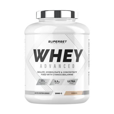 100% WHEY PROTEINE ADVANCED (2kg)   Whey prot&eacute;ine   Cookies   Superset Nutrition 