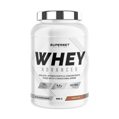 Whey prot&eacute;ine - Superset Nutrition - 100% WHEY PROTEINE ADVANCED (900gr) - Saveur Nutella