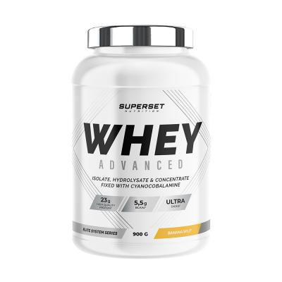 Whey prot&eacute;ine - Superset Nutrition - 100% WHEY PROTEINE ADVANCED (900gr) - Saveur Banana Split