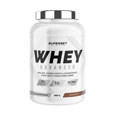 100% WHEY PROTEINE ADVANCED (900gr)   Whey prot&eacute;ine   Chocolat   Superset Nutrition 