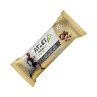 Barre &eacute;nerg&eacute;tique Bio macadamia et chocolat blanc ATLET Nutrition