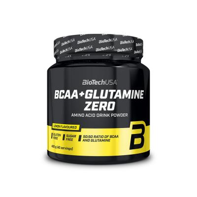 BiotechUSA BCAA + Glutamine z&eacute;ro p&ecirc;che ice tea 480 gr Citron