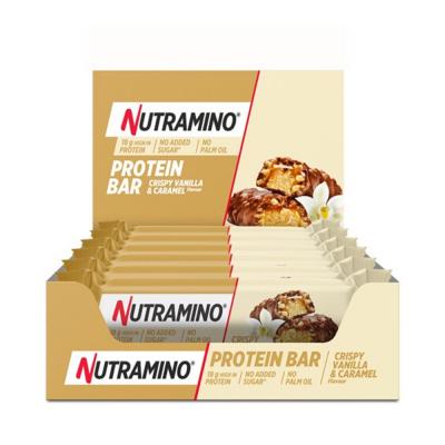 Barre proteinee 55 12x55g Crispy Vanille & Caramel Nutramino Proteine
