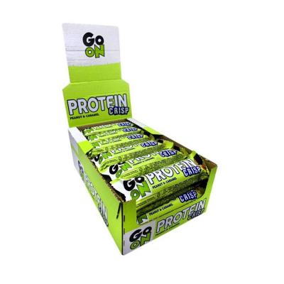 Bo&icirc;te protein crisp bar (24x50g)  Barres prot&eacute;in&eacute;es Peanut Caramel Go On Nutrition Peanut Caramel