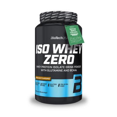 Biotech USA Iso Whey Zero 908g Noisette - Isolat&nbsp;de&nbsp;lactos&eacute;rum