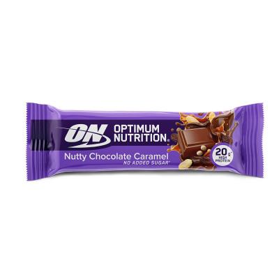 Barre Prot&eacute;in&eacute; Au Chocolat Et Caramel Optimum Nutrition - La Barre De 70g