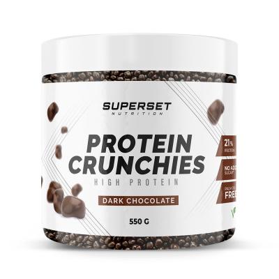 PROTEIN CRUNCHIES (550g)  Desserts Chocolat Noir Superset Nutrition Chocolat Noir