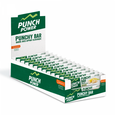 Presentoir de 40 barres punchy bar punch power banane 30g
