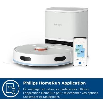 Aspirateur Robot Laveur - PHILIPS XU2100/25 - 6000 Pa - 120 min - 380 ml - Blanc polaire