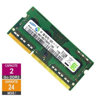 Barrette M&eacute;moire 2Go RAM DDR3 M471B5773DH0-CK0 SO-DIMM PC3-12800S 