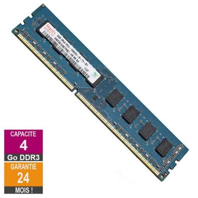 Barrette M&eacute;moire 4Go RAM DDR3 Hynix HMT351U6CFR8C-H9 DIMM PC3-10600U 