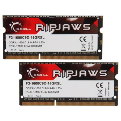 G.Skill GSKILL RIPJAWS SO-DIMM 16 GO (2 X 8 GO) DDR3L 1600 MHZ CL9