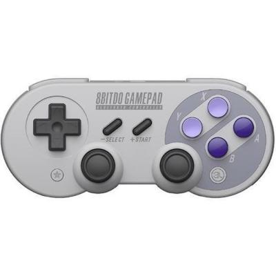 8bitdo manette de jeu sn30 pro g snes classic - cr&egrave;me