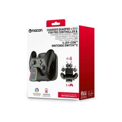 Nacon Station De Charge Pour Joy-con + 1 Manette Pro Pour Switch 2 2 Paires