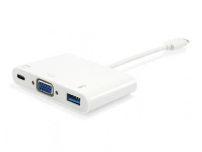 Equip 133462 station d'accueil USB 3.2 Gen 1 (3.1 Gen 1) Type-C Blanc