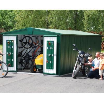 Abri de jardin Europa - M&eacute;tal - Vert fonc&eacute; - T7