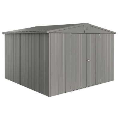 Abri de jardin m&eacute;tal 9.48 m&sup2; Ep. 0,53 mm Europa 7 Biohort gris