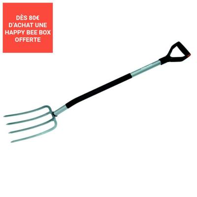 FISKARS Large fourche &agrave; b&ecirc;cher ergonomique
