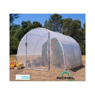 Serre tunnel mara&icirc;ch&egrave;re 9 m&sup2; avec porte pivotante - Richel
