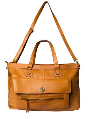 Sac cabas Pieces Cognac Travel Bag TOTALLY ROYAL Cuir 17055349 cognac