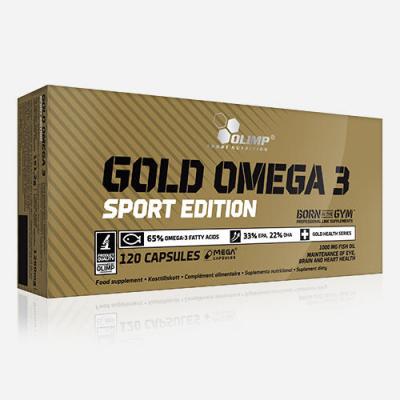Gold Omega-3 Sport edition - Olimp Supplements - 120 G&eacute;lules (2 Mois)