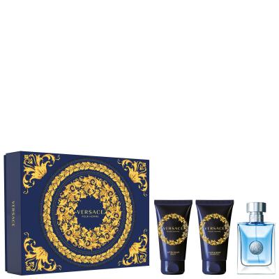 Set de parfum homme versace versace pour homme 3 pi&egrave;ces