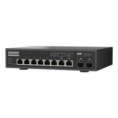 QNAP QSW-L3208-2C6T, G&eacute;r&eacute;, L2, 10G Ethernet (100/1000/10000), Bureau