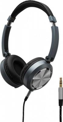 Monacor MD-460 Casque circum-aural coques pivotantes noir et argent