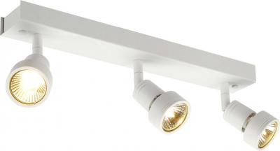 PURI 3 plafonnier, blanc mat, GU10, max. 3x50W, anneau d&eacute;co inclus