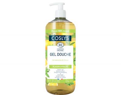 Gel douche verveine et citron bio 1L Coslys