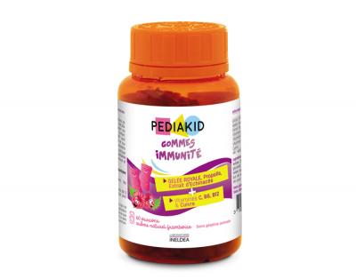 PEDIAKID Gommes Immunit&eacute; - Go&ucirc;t Framboise - D&egrave;s 3 ans