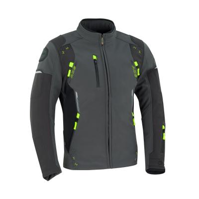 Blouson textile Bering Diskor gris/jaune fluo- S
