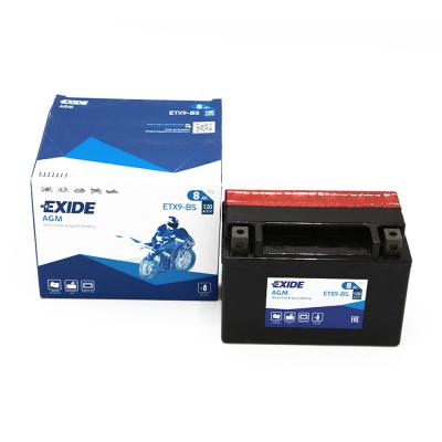 Exide - Batterie moto ETX9-BS YTX9-BS 12v 8ah 120A