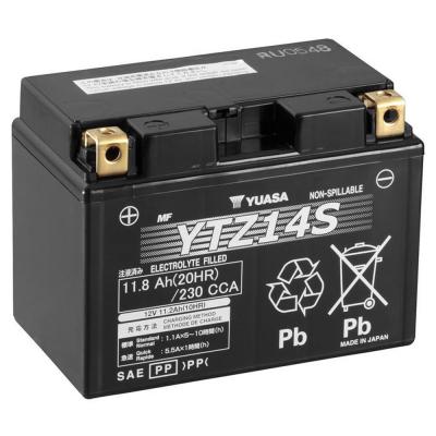 YUASA Batterie ferm&eacute;e sans entretien, moto & scooter, YTZ14S