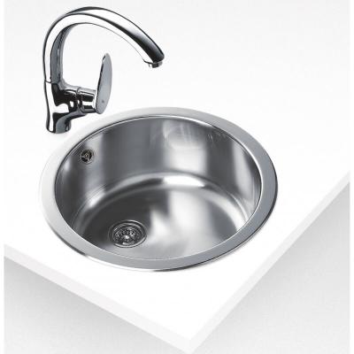 Evier Rond 1 Bac 180mm 45cm Inox